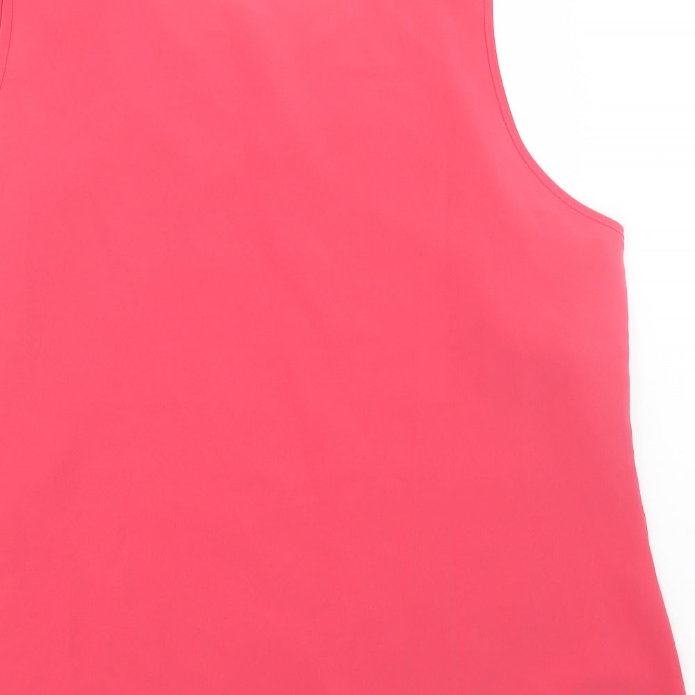 M&S Womens Pink Basic Tank Size 18