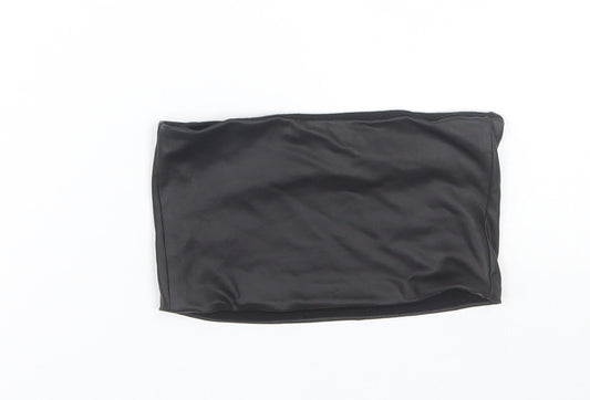 Womens UK Size XS Topshop Black Cropped Tank