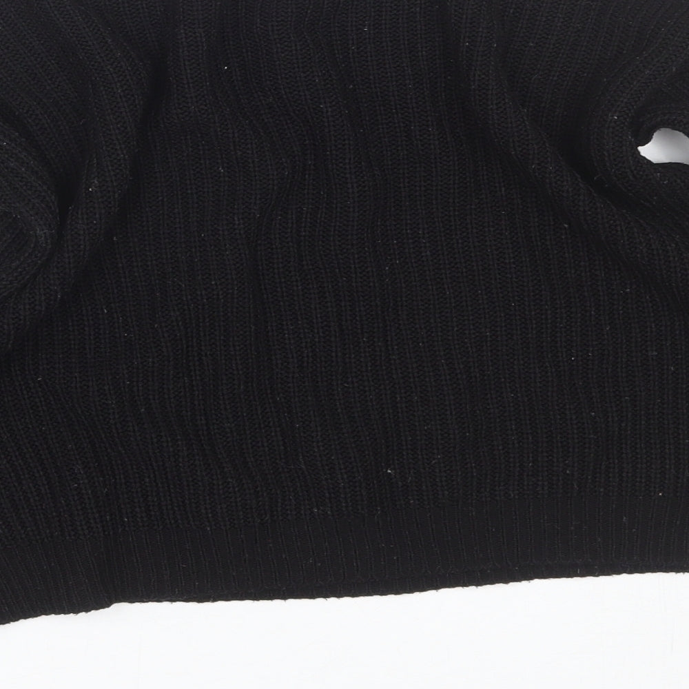 Womens UK Size 4 PRETTYLITTLETHING Black Pullover Jumper