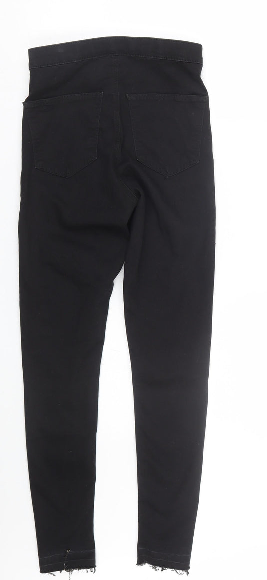 Topshop Womens Black Denim Skinny Jeans Size 28 L28 in