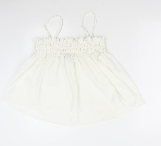 Womens UK Size 14 ASOS Ivory Basic Tank