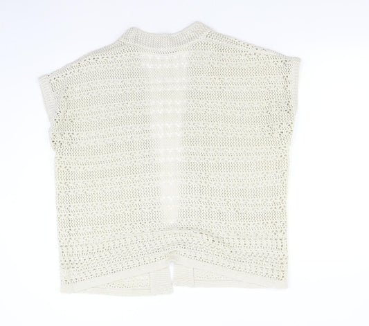 George Womens Beige Knit Cardigan Jumper Size M
