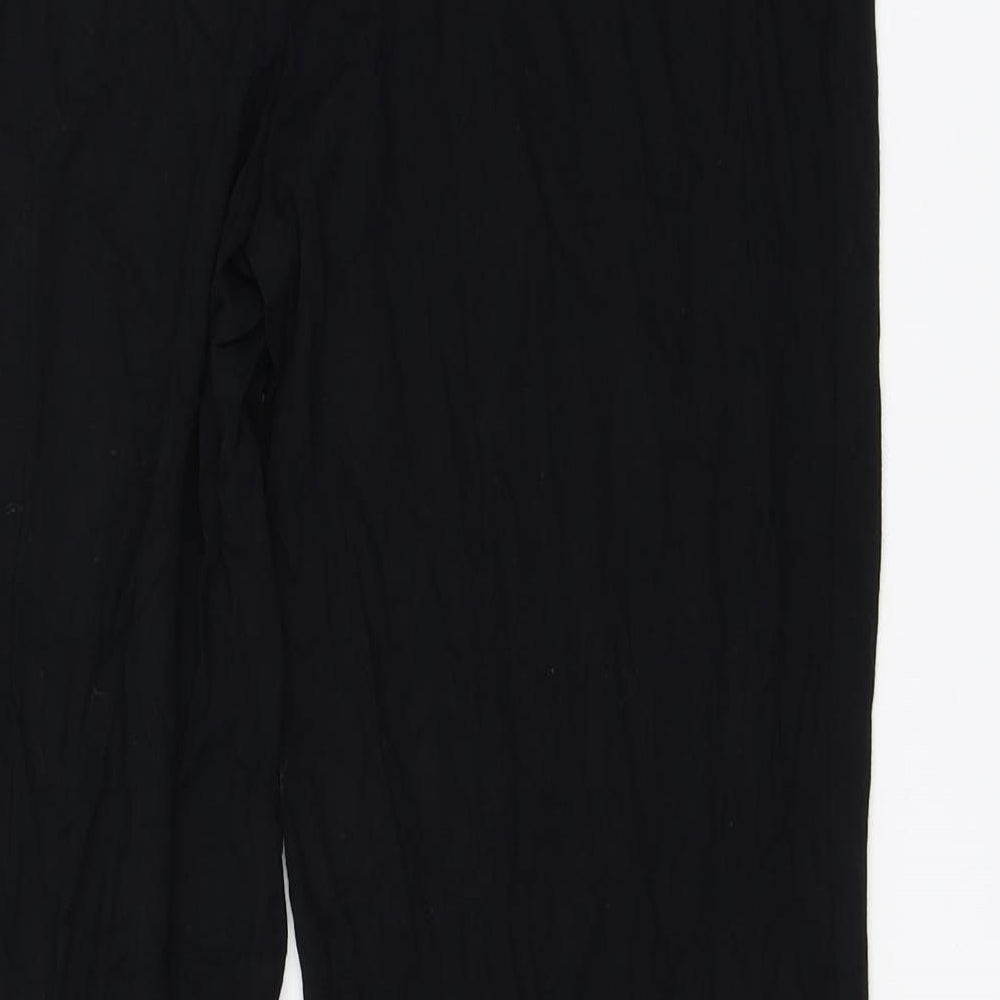 Womens UK Size 16 Marks and Spencer Regular Fit Black Trousers