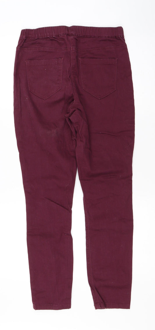 George Womens Purple Jegging Jeans Size 10 L27.5 in