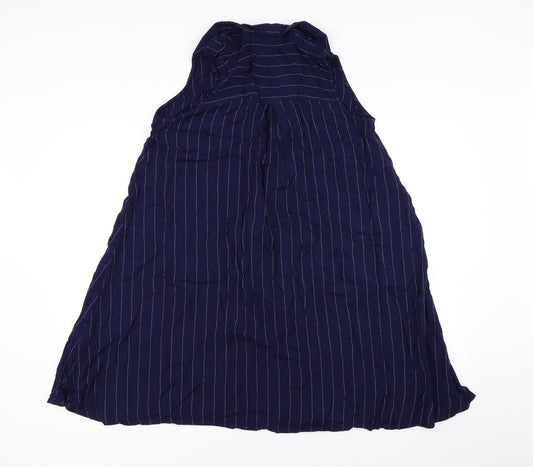 Atmosphere Womens Blue Houndstooth Shirt Dress Size 10