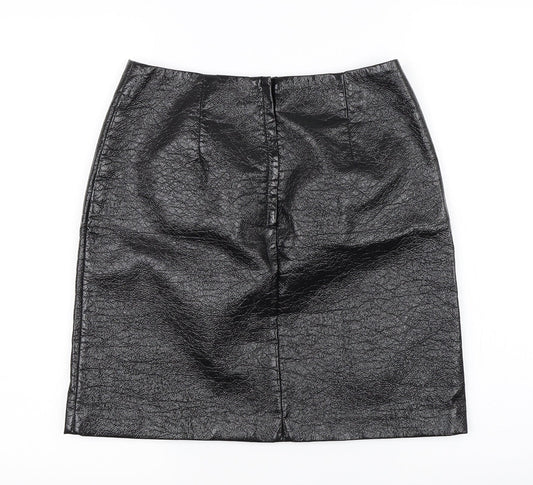 H&M Womens Black Mini Skirt Size 8
