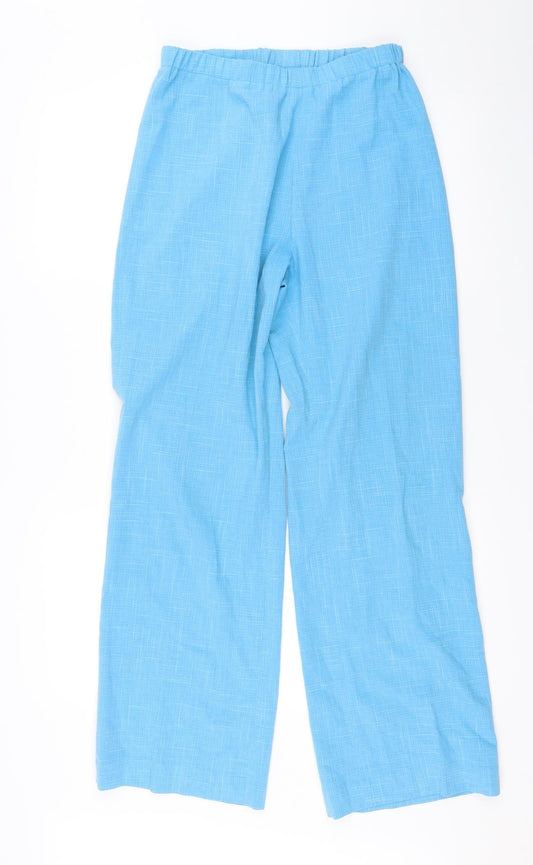 Additional front view of Penny Plain women’s blue trousers, size UK 12, 29-inch leg