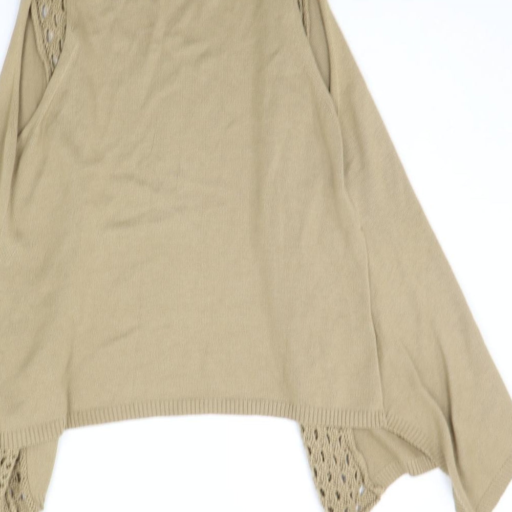Brand and care label for George women’s beige cardigan jumper, size UK 10