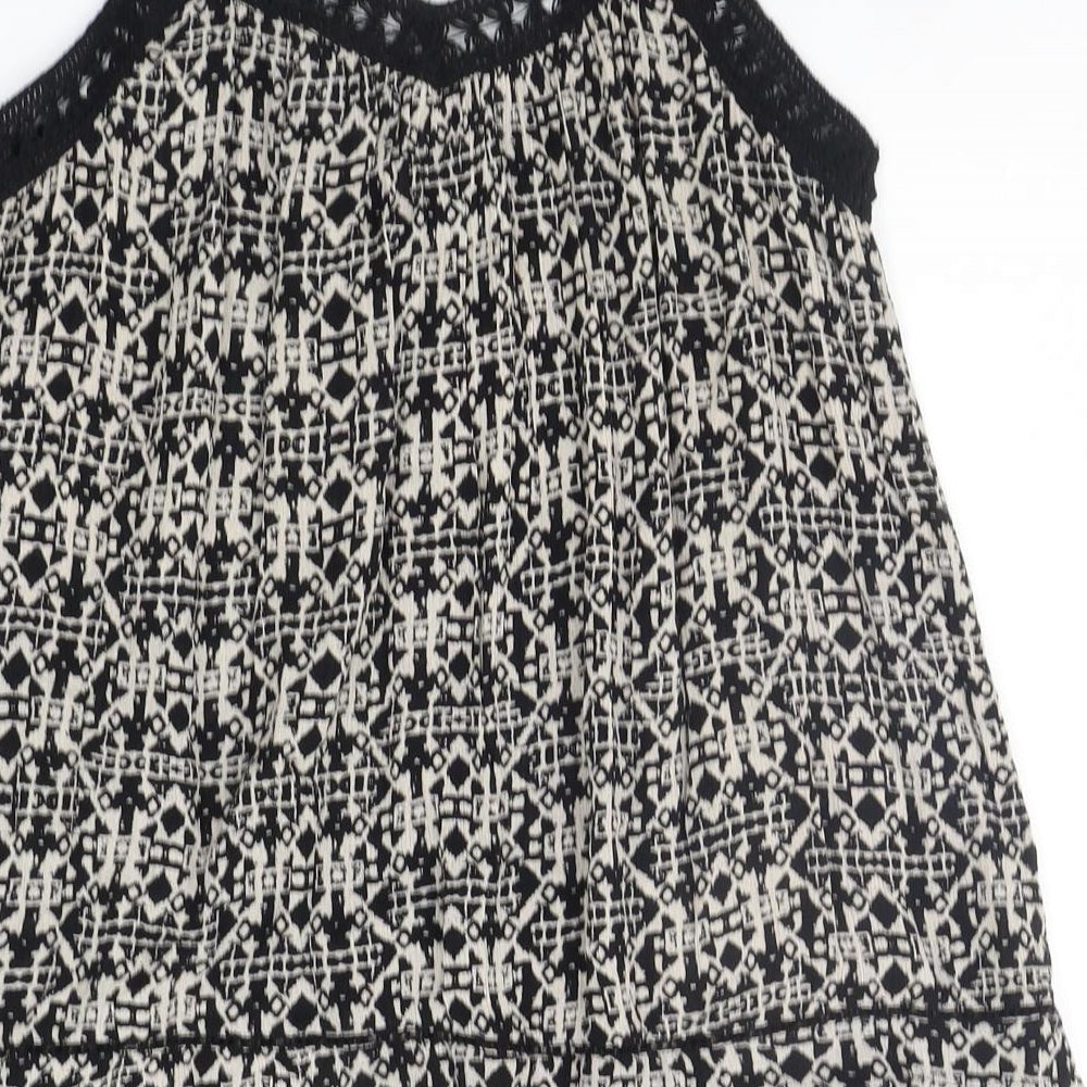 Womens UK Size 8 New Look Beige Basic Tank