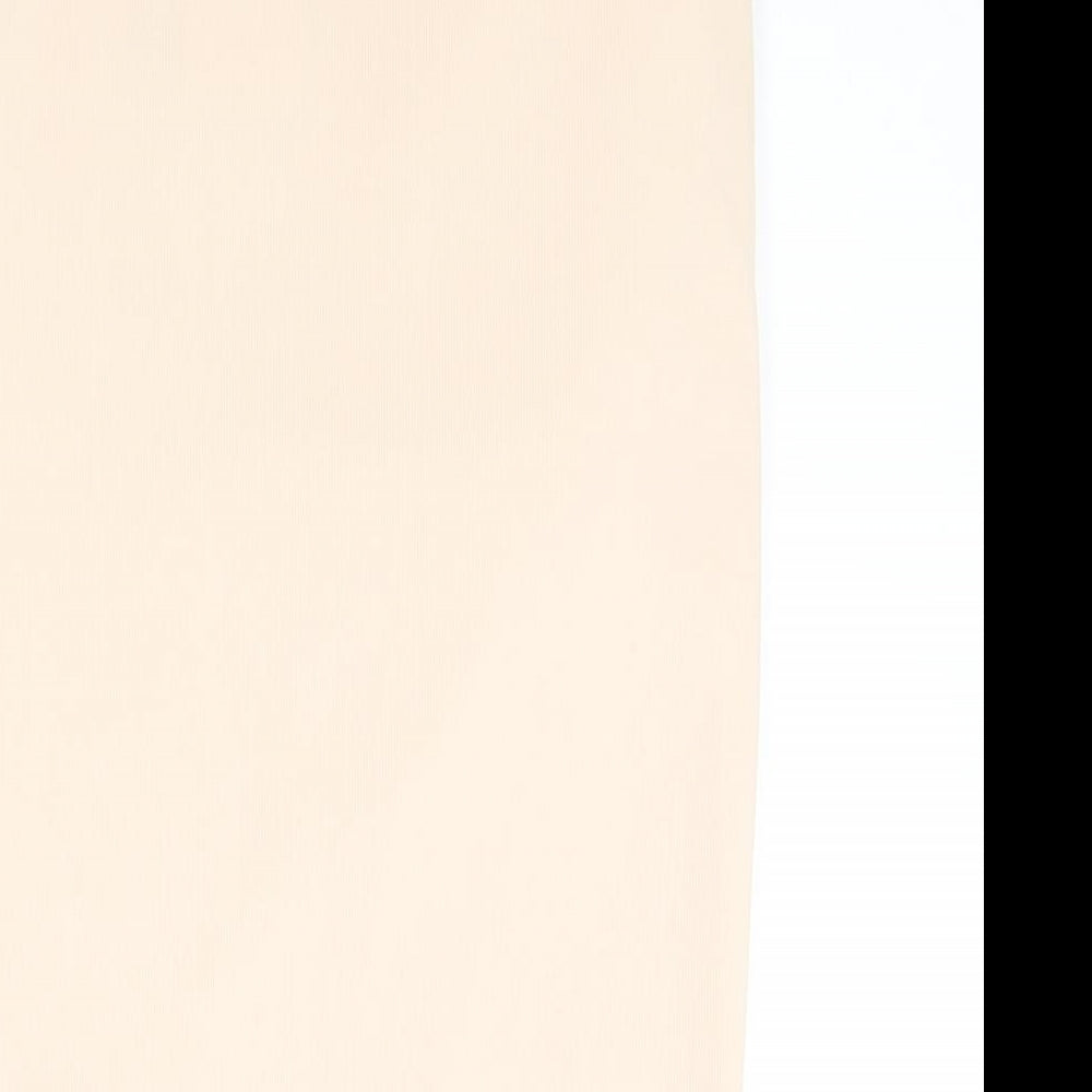 Missguided Womens Orange A-Line Skirt Size 6