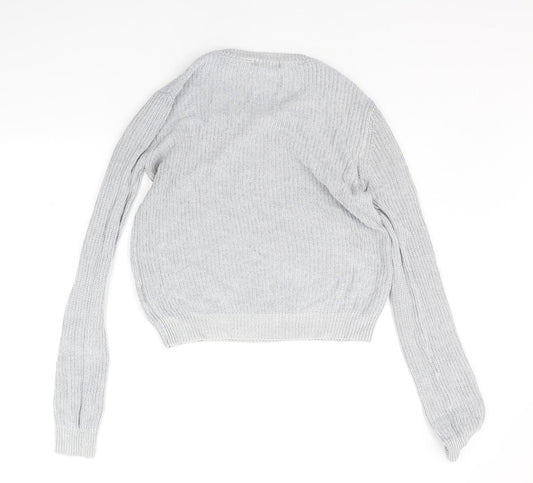 Womens UK Size 14 Brave Soul Grey Pullover Jumper