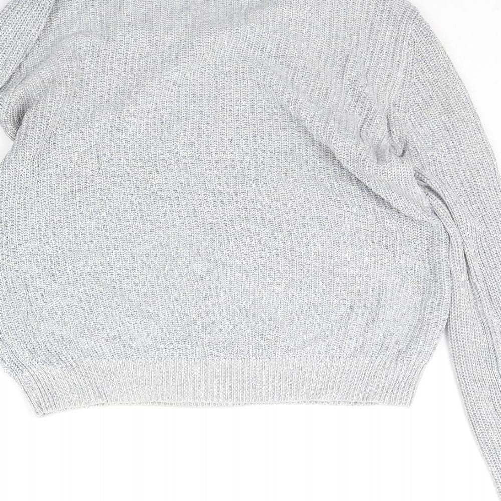 Womens UK Size 14 Brave Soul Grey Pullover Jumper