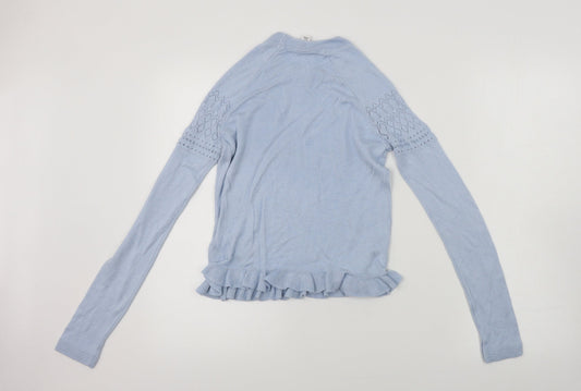 Womens UK Size 8 Topshop Blue Pullover Jumper