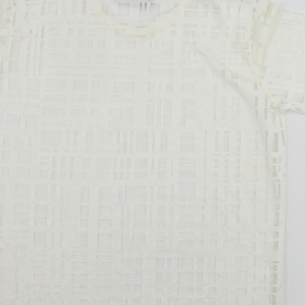 Womens UK Size 12 Atmosphere Beige Basic T-Shirt