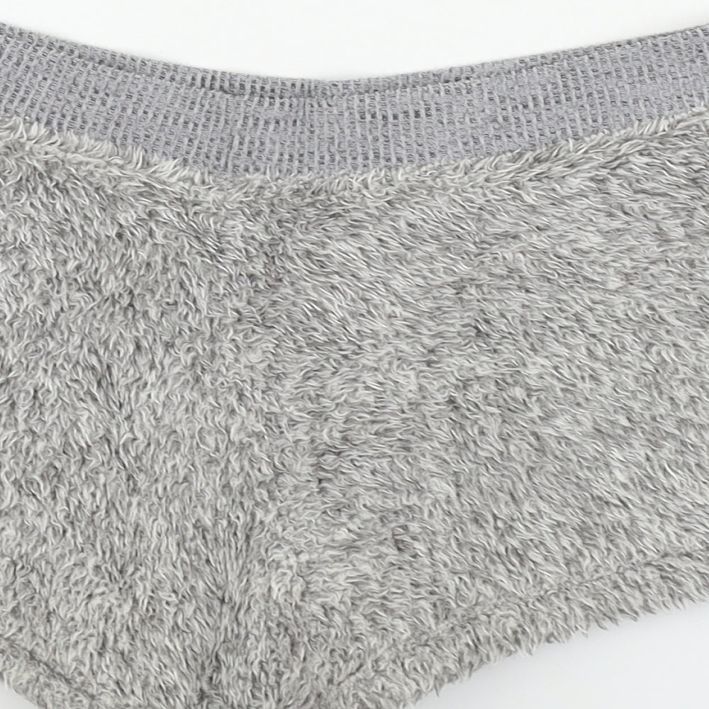 Brand and care label for George women’s grey sweat shorts, size UK 12