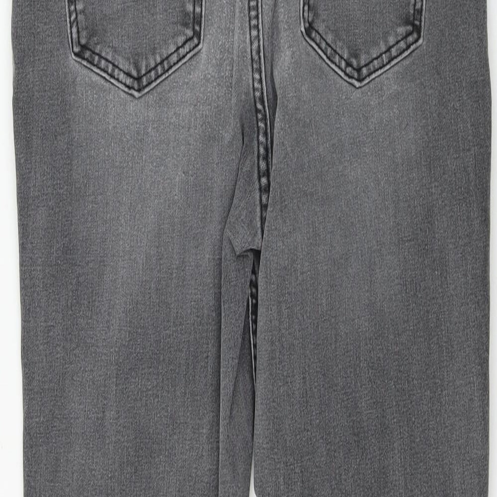 NEXT Womens Grey Straight Jeans Size 12 L23 in