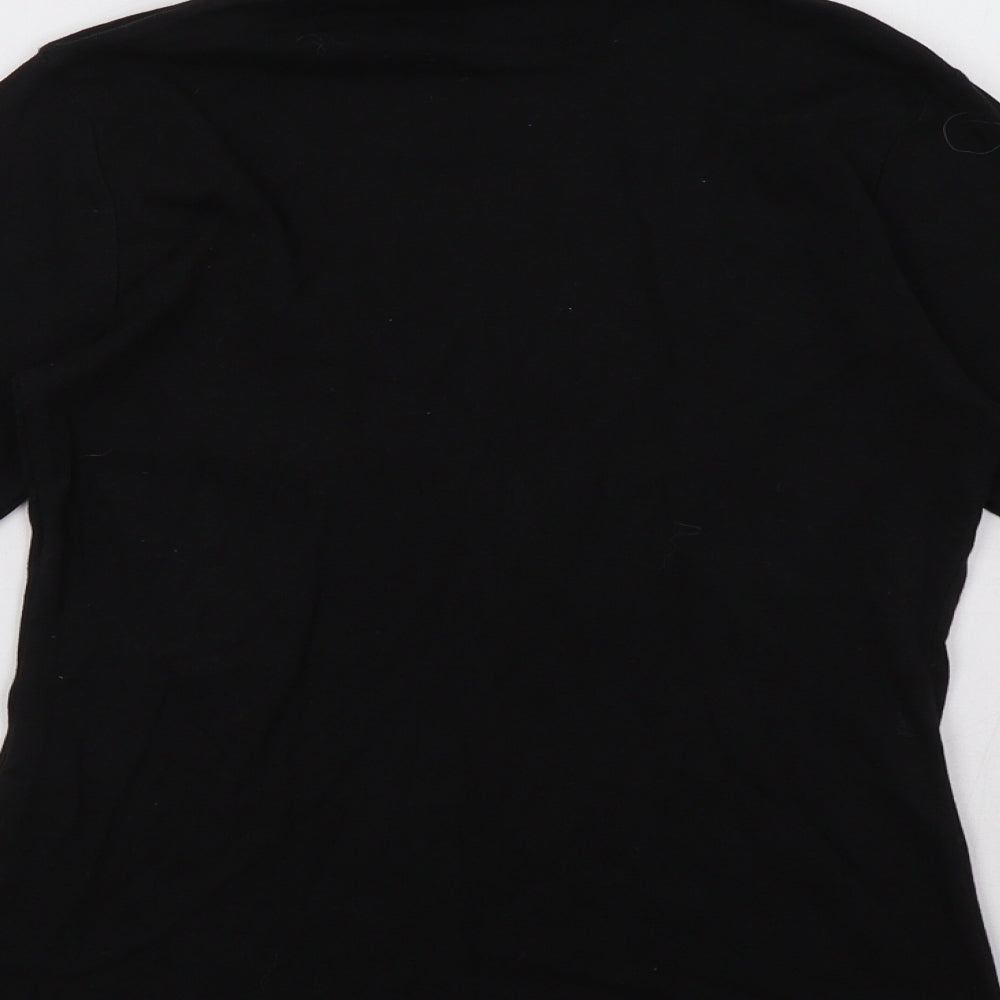 Peacocks Womens Black Pullover Sweatshirt Size 14
