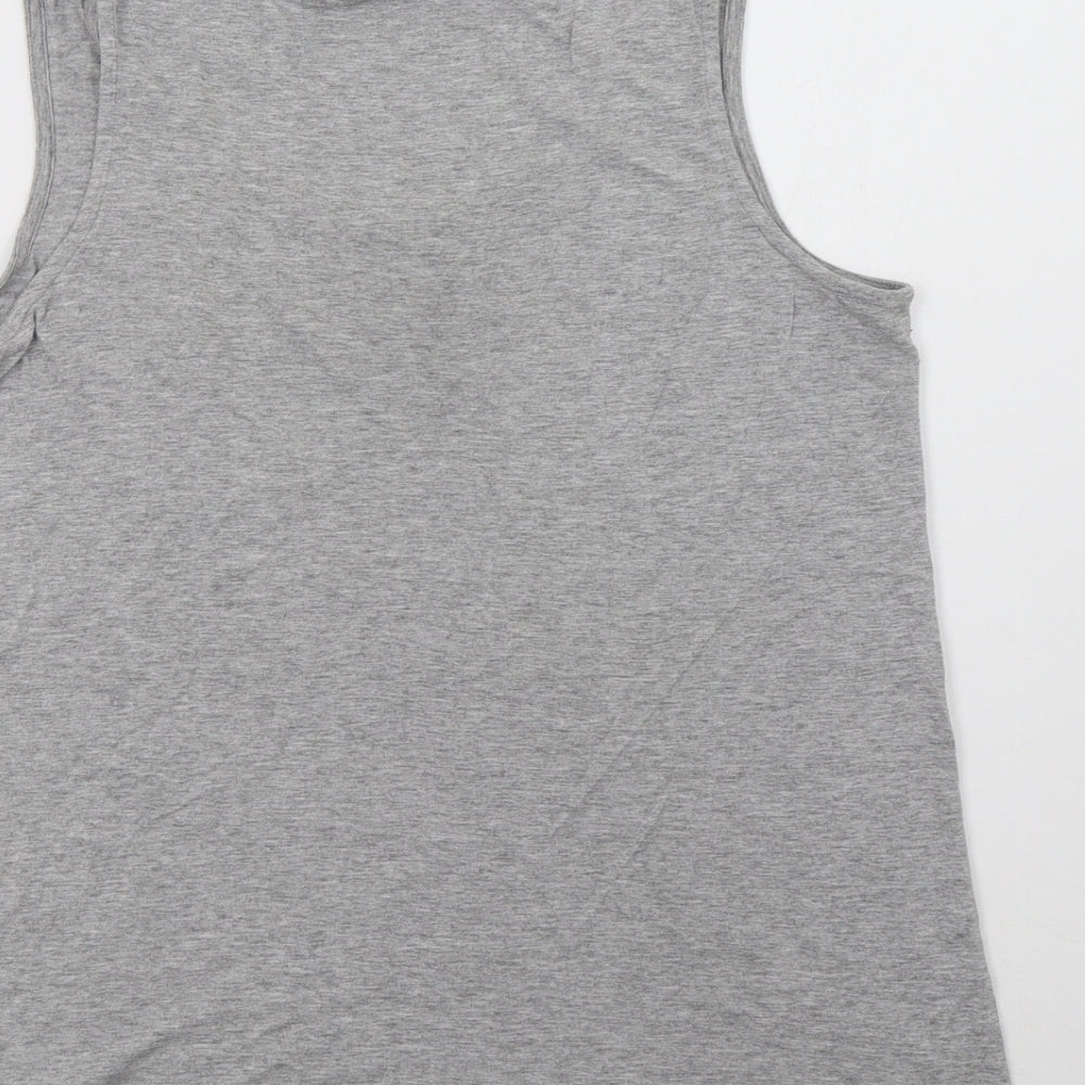 Womens UK Size 10 Marks and Spencer Grey Basic Tank