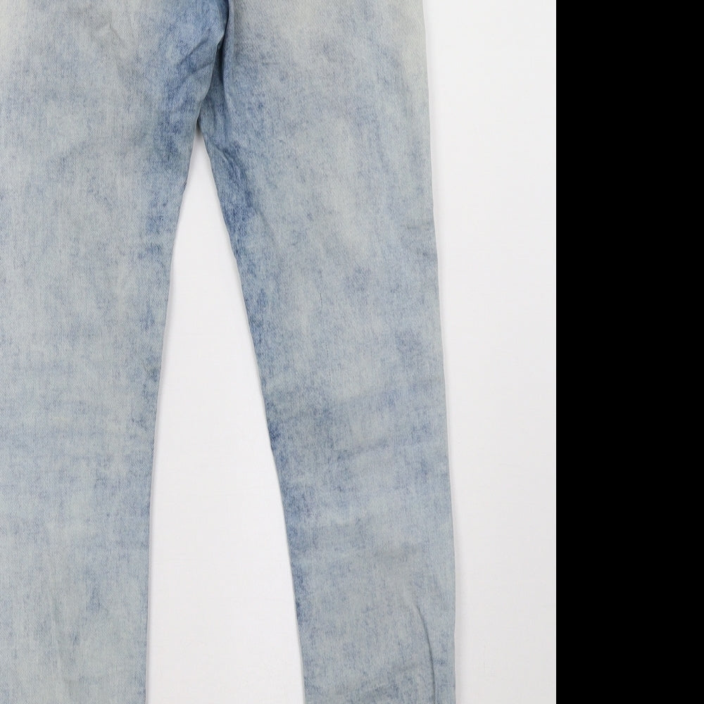 Bershka Womens Blue Skinny Jeans Size 8 L31 in