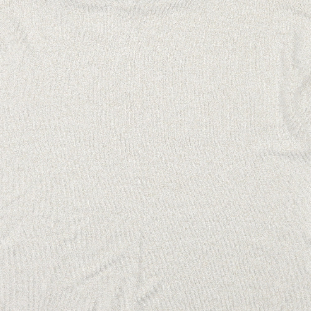 Womens UK Size 12 Marks and Spencer Beige Basic T-Shirt