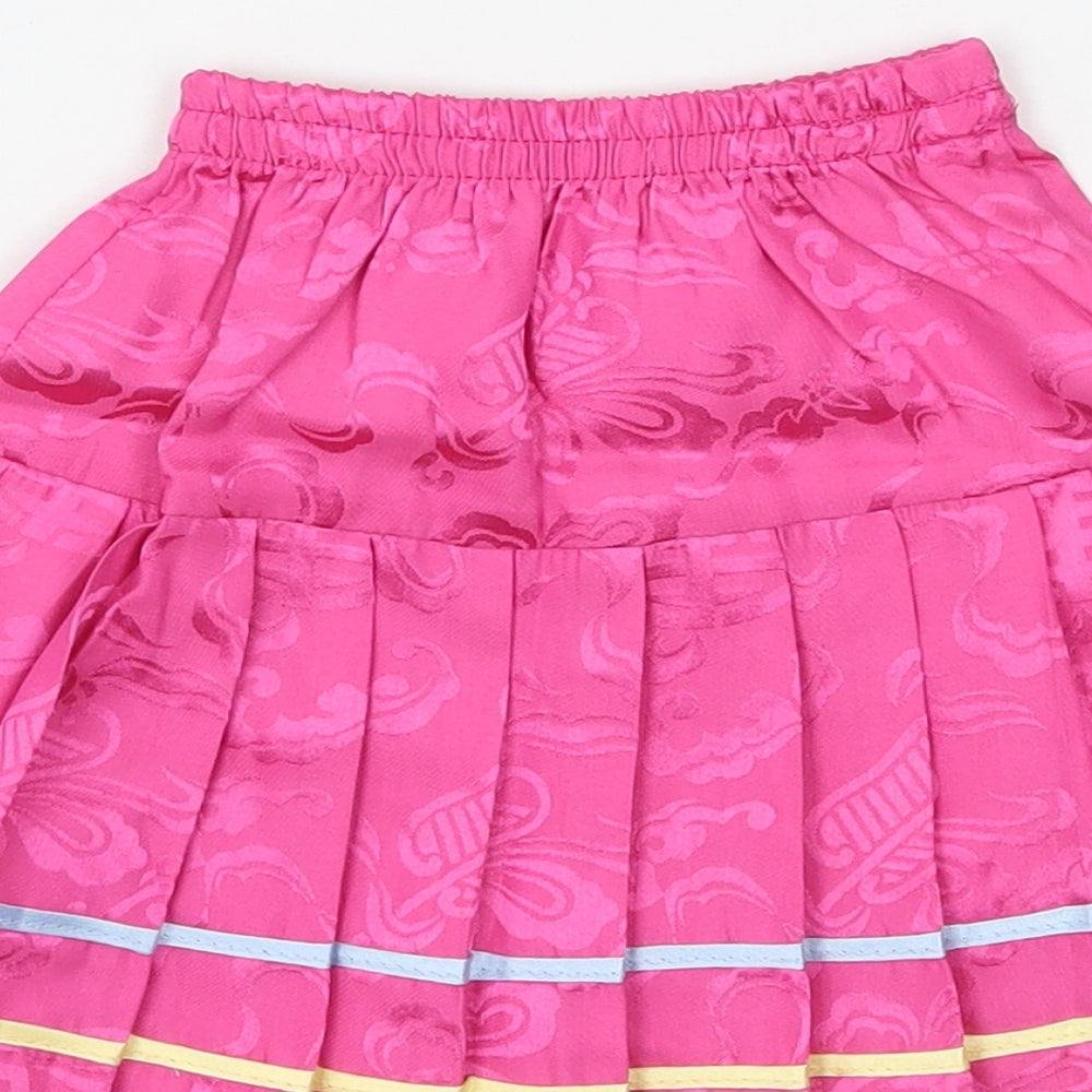Gole gee Girls Pink Geometric A-Line Skirt Size 4 Years