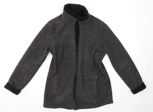Additional front view of 32 Degrees women’s grey full zip jumper, size S