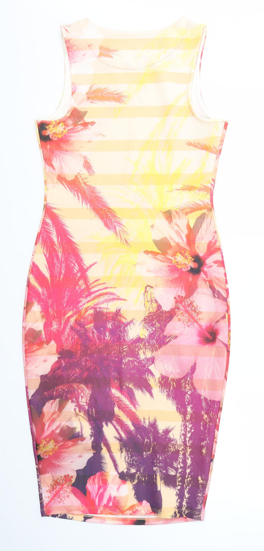 NEXT Womens Multicoloured Pencil Dress Size 8