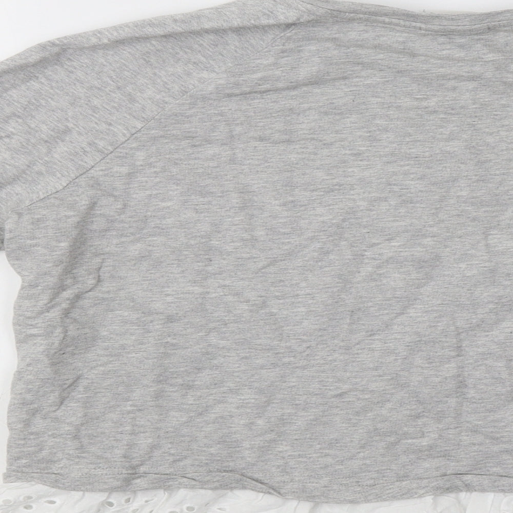 JDY Womens Grey Pullover Sweatshirt Size S