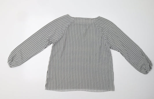 Womens UK Size M Select White Basic Blouse