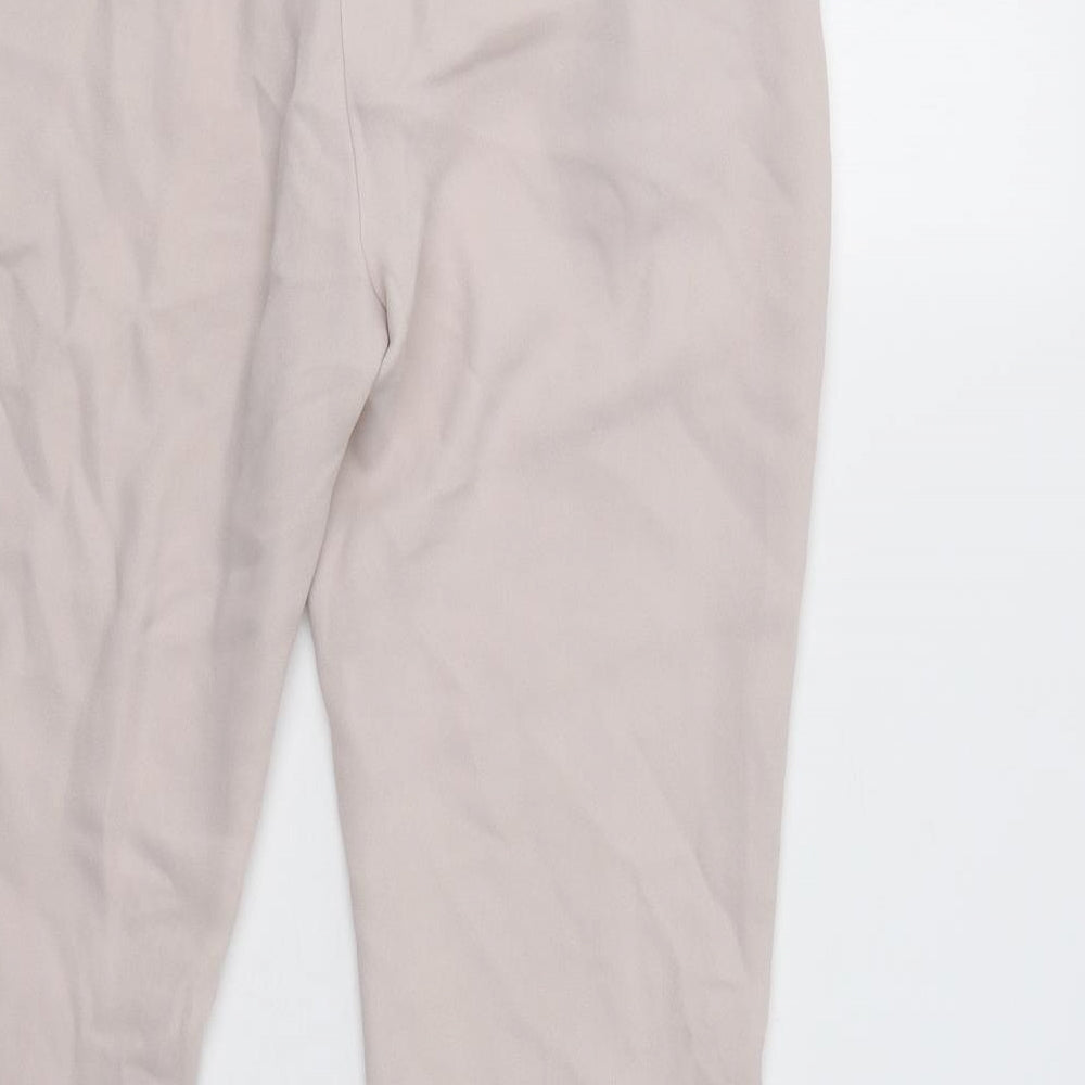 Womens UK Size 8 Topshop Regular Fit Dress Pants Beige Trousers