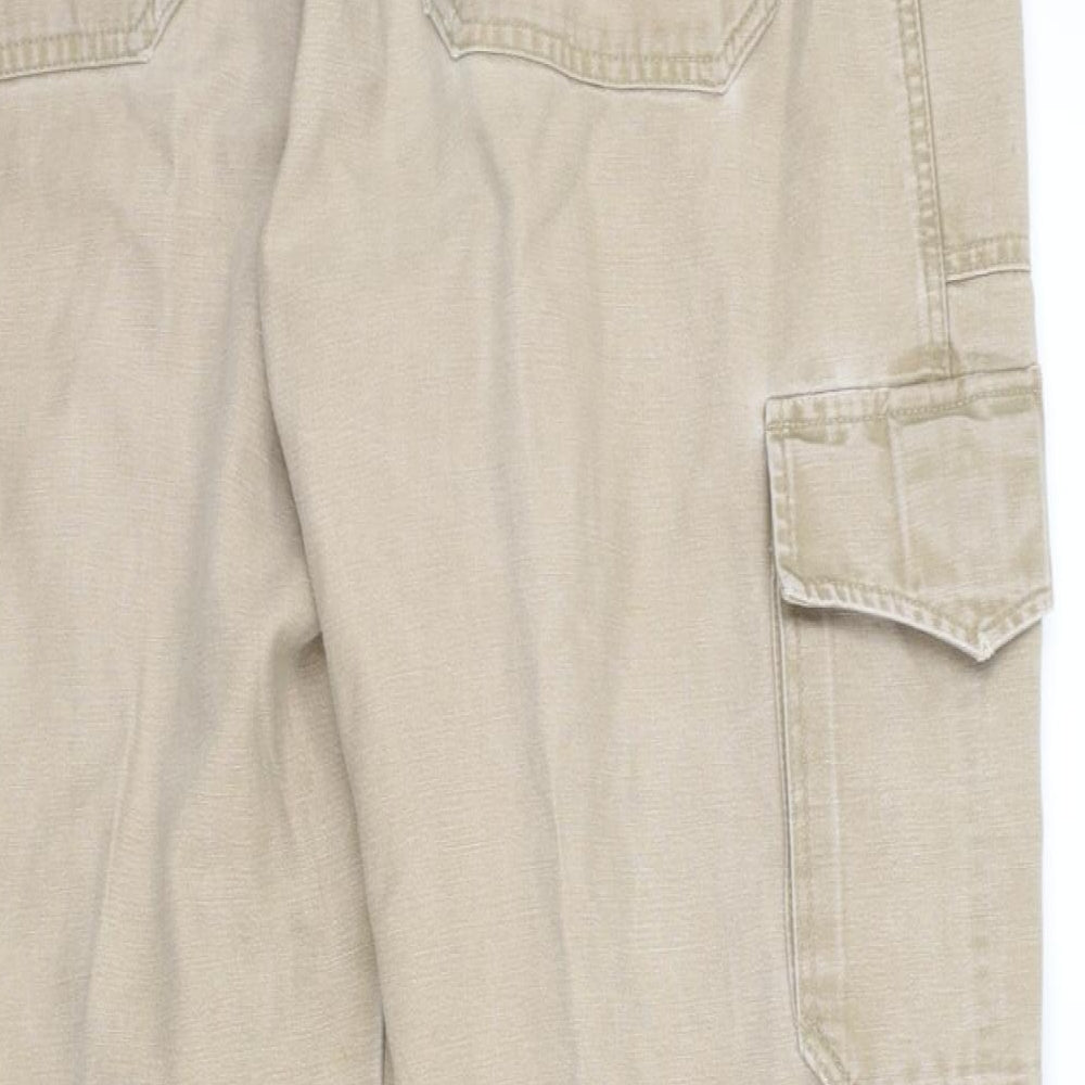 Mens UK Size 38 in BIGSAM Regular Fit Chino Beige Trousers