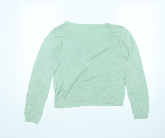 Womens UK Size L Vera Moda Green Pullover Jumper