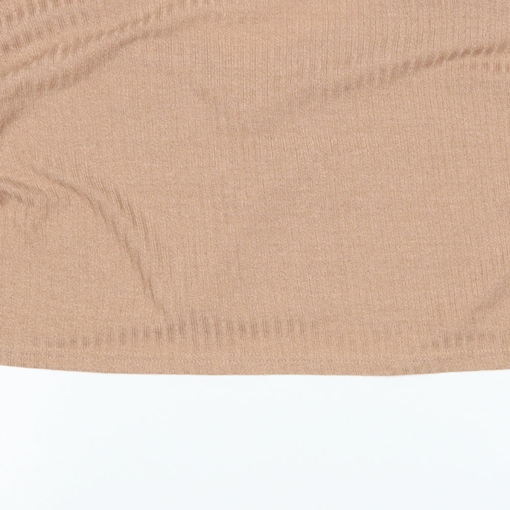 SheIn Womens Brown Pullover Jumper Size XS - Cropped