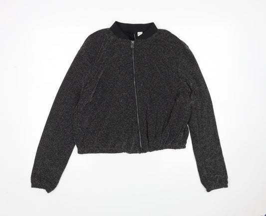 Womens UK Size 16 H&M Silver Jacket