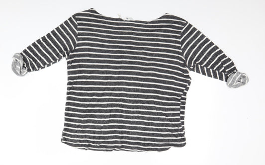 Womens UK Size 20 Label BE Grey Basic T-Shirt