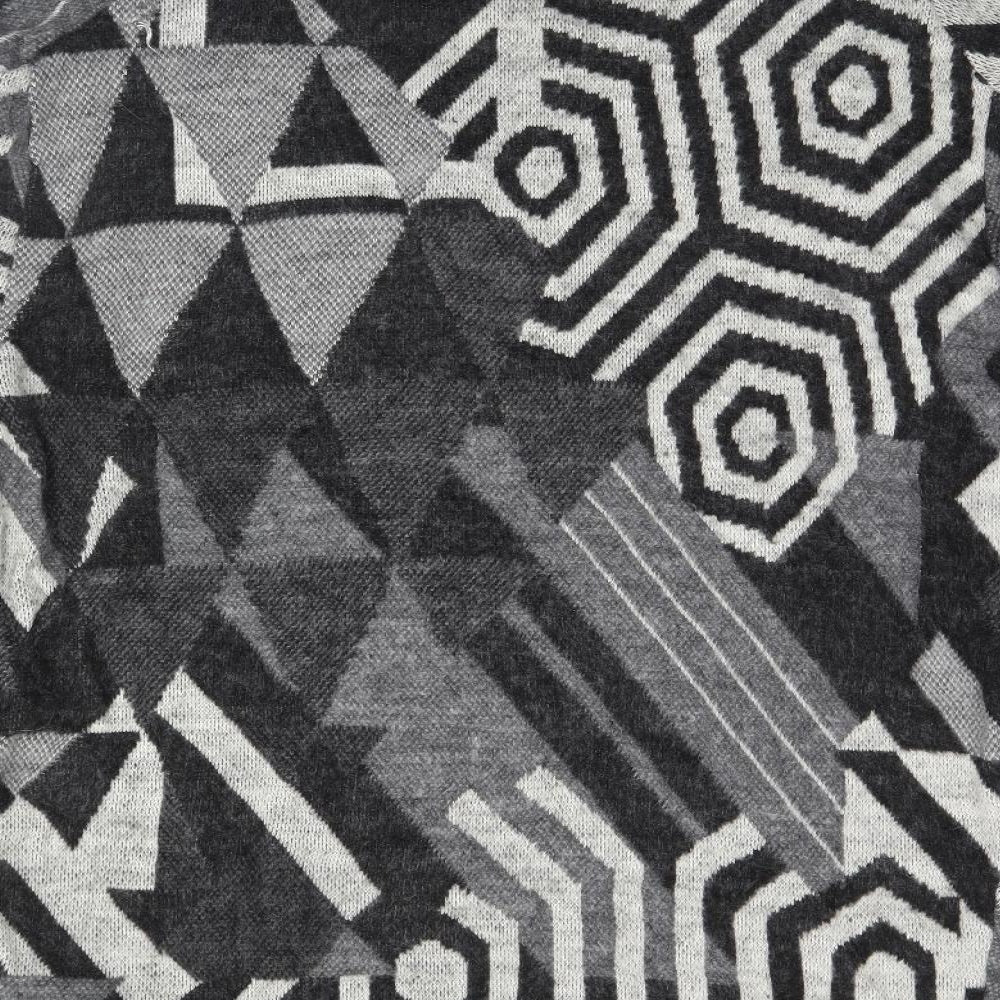 TU Womens Grey Geometric Pullover Jumper