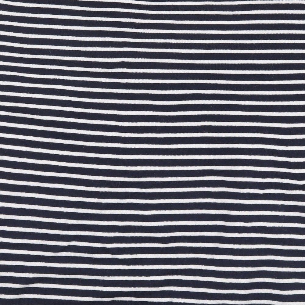 Gap Womens Blue Striped Pullover Jumper Size L