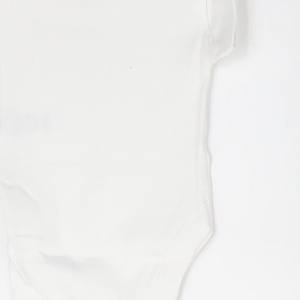 George Baby White Romper One-Piece Size Newborn - Tiny Baby