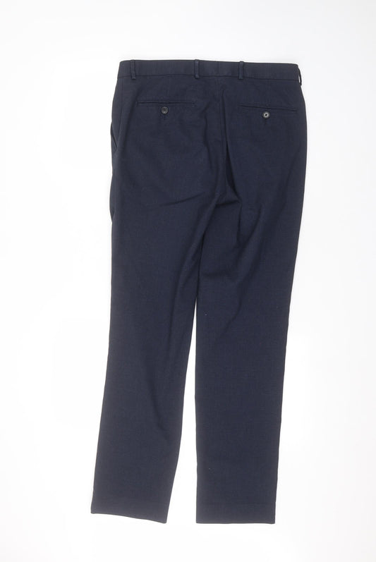 Burton Mens Blue Dress Pants Trousers Size 32 in L30 in