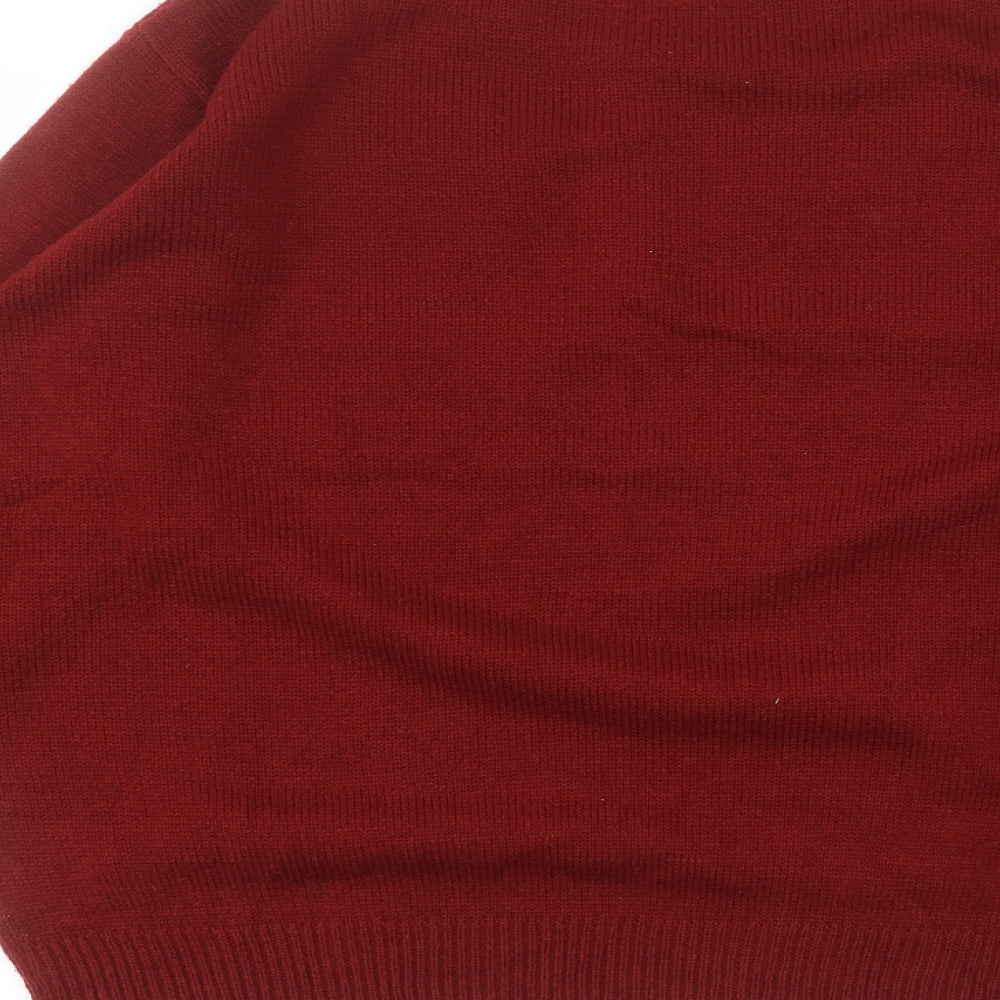 Womens UK Size 18 Preworn Red Pullover Jumper