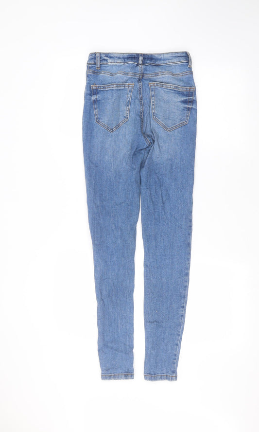 Denim & Co. Womens Blue Skinny Jeans Size 6 L27 in