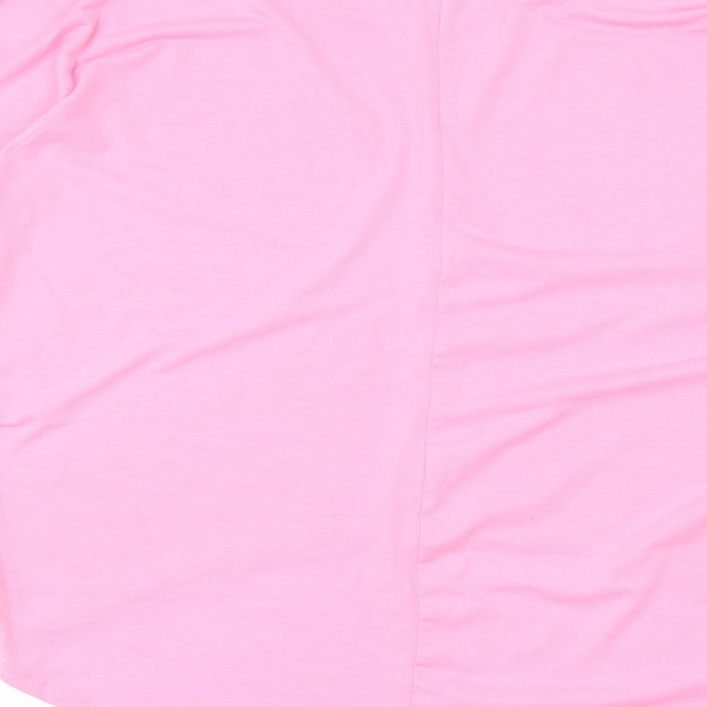 Womens UK Size M Preworn Pink Basic T-Shirt