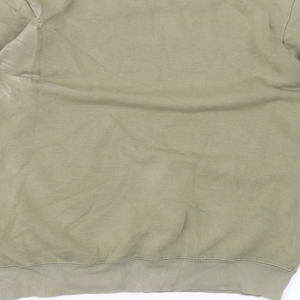 Pull&Bear Mens Green Pullover Jumper Size M