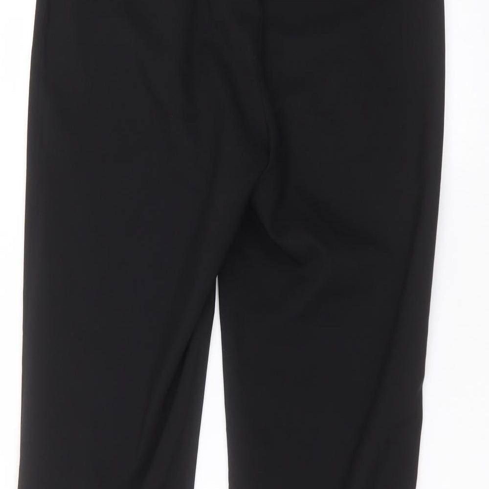 Womens UK Size 10 Papaya Regular Fit Black Trousers
