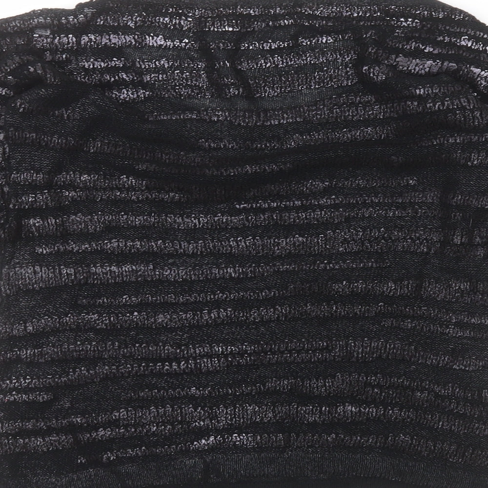 Womens UK Size XS H&M Black Basic T-Shirt