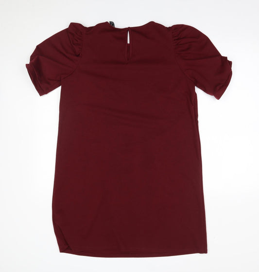 New Look Womens Red A-Line Size 12