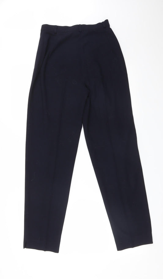 Womens UK Size 8 M&S Regular Fit Blue Trousers