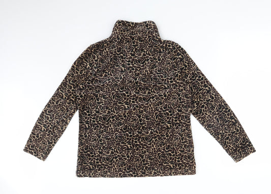 DASH Womens Multicoloured Animal Print Pullover Jumper Size 10