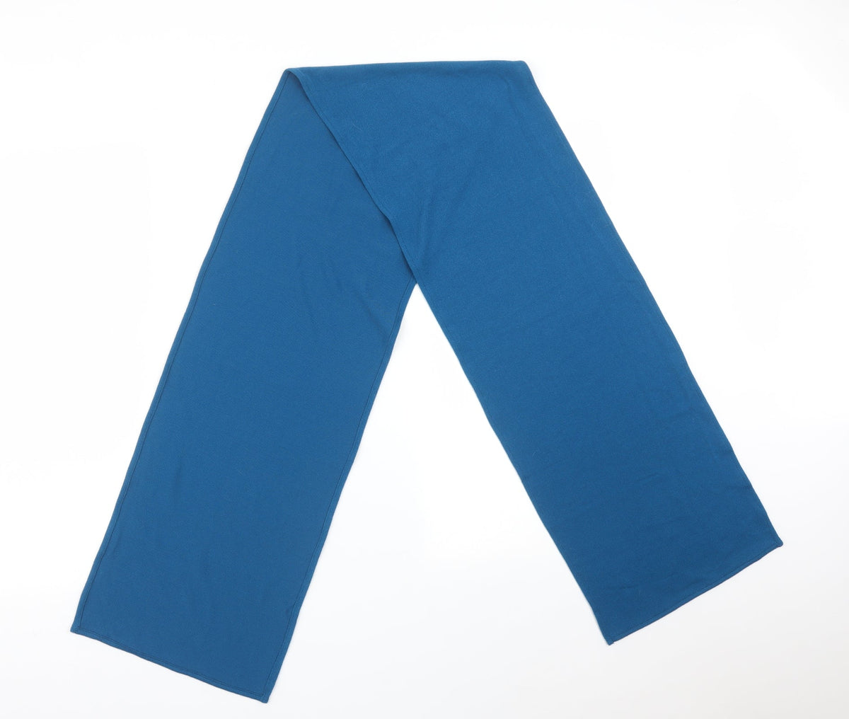 Front view of Preworn unisex blue scarf one size