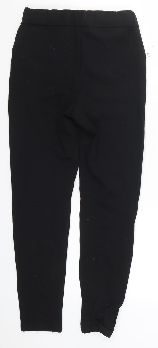 Avenue Womens Black Carrot Trousers Size 8 L24 in